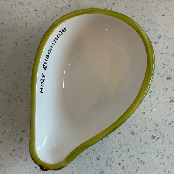 NWT Mud Pie “Holy Guacamole” Dip Dish | Ceramic Bowl - Picture 4 of 5